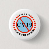 Volledig gevaccineerd ronde button 3,2 cm (Voorkant)