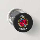 Volledig gevaccineerd ronde button 3,2 cm (Voorkant /achterkant)