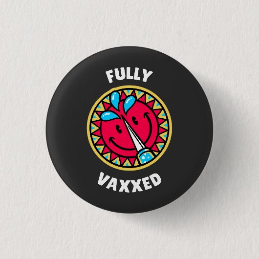 Volledig gevaccineerd ronde button 3,2 cm (Voorkant)