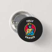 Volledig gevaccineerd ronde button 3,2 cm (Voorkant /achterkant)