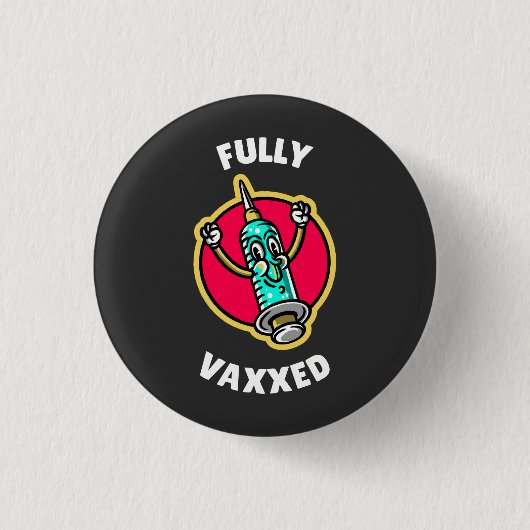 Volledig gevaccineerd ronde button 3,2 cm (Voorkant)
