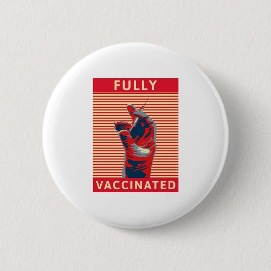 Volledig gevaccineerd ronde button 5,7 cm (Voorkant)