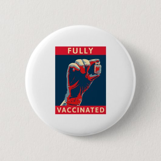 Volledig gevaccineerd ronde button 5,7 cm (Voorkant)