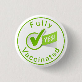 Volledig gevaccineerd tegen Covid 19 Button