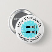 Volledig gevaccineerd tegen Covid 19 Button (Voorkant /achterkant)