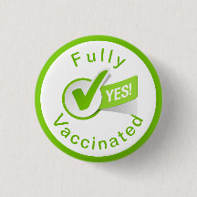 Volledig gevaccineerd tegen Covid 19 Button