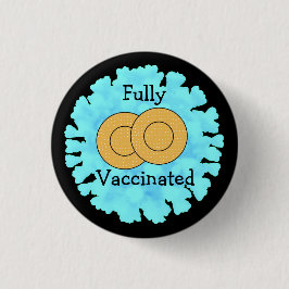 Volledig gevaccineerd tegen Covid 19 Knop Ronde Button 3,2 Cm