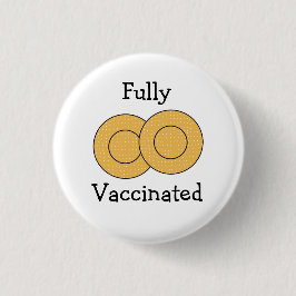 Volledig gevaccineerd tegen Covid-19 Knop Ronde Button 3,2 Cm