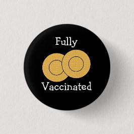 Volledig gevaccineerd tegen Covid 19 Knop Ronde Button 3,2 Cm