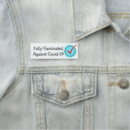 Volledig gevaccineerd tegen Covid-19 naamlabel Naamplaatje