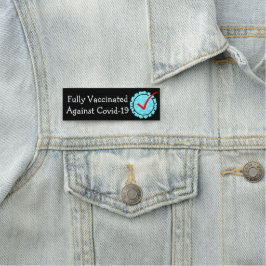 Volledig gevaccineerd tegen Covid-19 naamlabel Naamplaatje