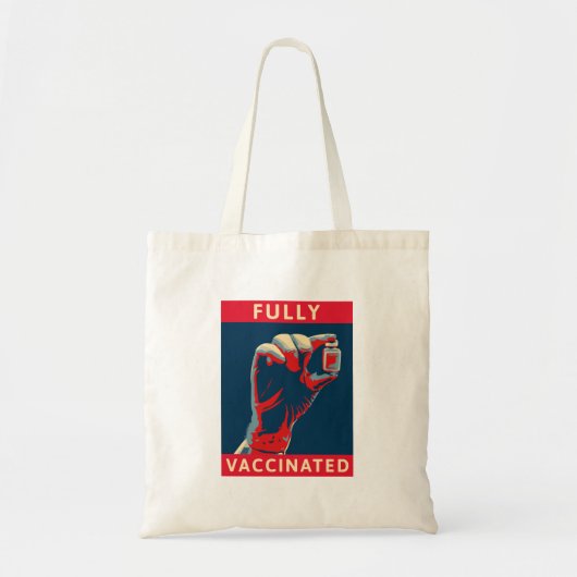 Volledig gevaccineerd tote bag (Voorkant)
