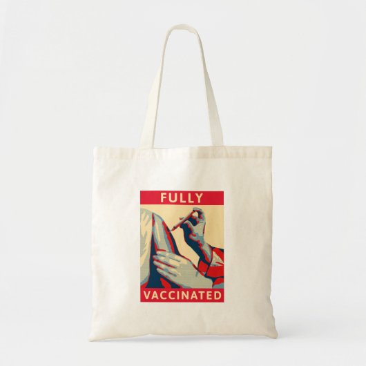 Volledig gevaccineerd tote bag (Voorkant)