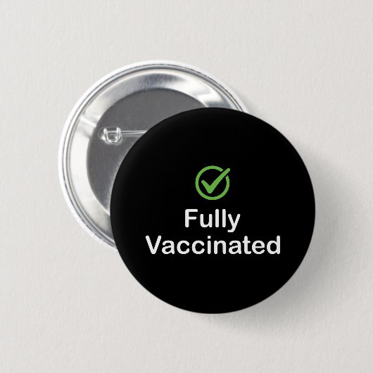 Volledig gevaccineerd vaccin 19 vaccin ronde button 5,7 cm (Voorkant /achterkant)