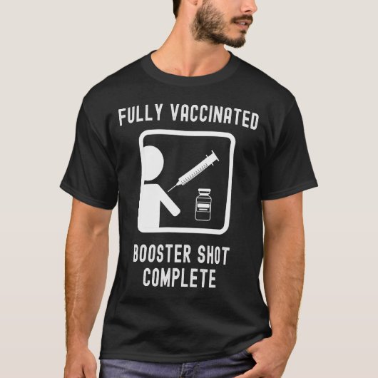 Volledig gevaccineerde Boosterverpakking - volledi T-shirt (Voorkant)