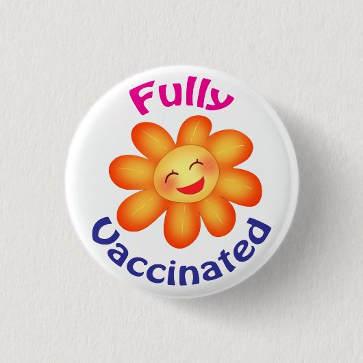 Volledig gevaccineerde Button (Voorkant)