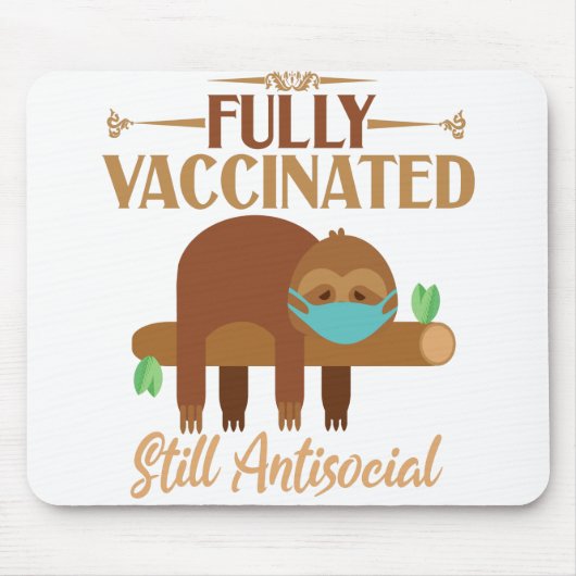 Volledig gevaccineerde nog antisociale slaapsleuf muismat (Voorkant)