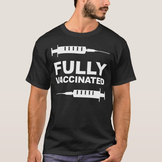 Volledig gevaccineerde Shirt Pro Vaccinatie Suppor (Voorkant)