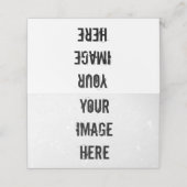 Volledig , gevouwen kaart plaatskaartje (Buitenkant ongevouwen)