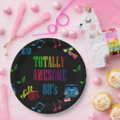 Volledig Geweldige 80-partij Papieren Bordje (Feest)