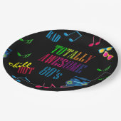 Volledig Geweldige 80-partij Papieren Bordje (Gekanteld)