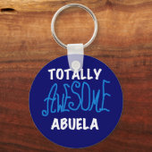Volledig Geweldige Abuela Blue Tshirts en Gifts Sleutelhanger (Voorkant)