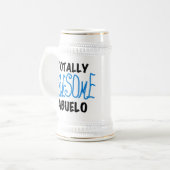 Volledig Geweldige Abuelo Tshirts en geschenken Bierpul (Voorkant links)