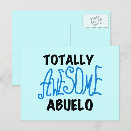 Volledig Geweldige Abuelo Tshirts en geschenken Briefkaart (Voorkant / Achterkant)