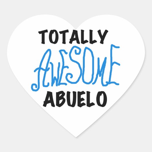 Volledig Geweldige Abuelo Tshirts en geschenken Hart Sticker (Voorkant)
