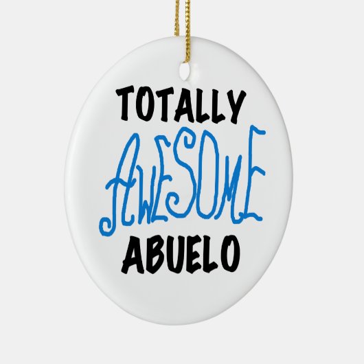 Volledig Geweldige Abuelo Tshirts en geschenken Keramisch Ornament (Rechts)