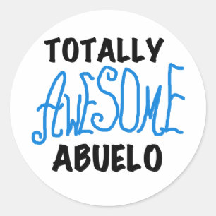 Volledig Geweldige Abuelo Tshirts en geschenken Ronde Sticker