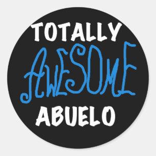 Volledig Geweldige Abuelo Tshirts en geschenken Ronde Sticker