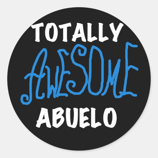 Volledig Geweldige Abuelo Tshirts en geschenken Ronde Sticker (Voorkant)