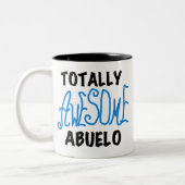 Volledig Geweldige Abuelo Tshirts en geschenken Tweekleurige Koffiemok (Links)