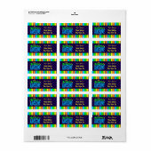 Volledig GEWELDIGE Adresetiketten Etiket (Full Sheet)