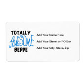 Volledig Geweldige Beppe Tshirts en geschenken Etiket (Voorkant)