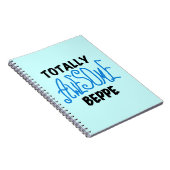 Volledig Geweldige Beppe Tshirts en geschenken Notitieboek (Rechterzijde)