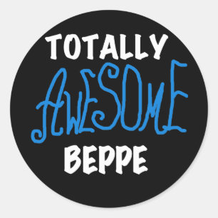 Volledig Geweldige Beppe Tshirts en geschenken Ronde Sticker
