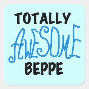 Volledig Geweldige Beppe Tshirts en geschenken Vierkante Sticker
