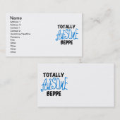 Volledig Geweldige Beppe Tshirts en geschenken Visitekaartje (Voorkant / Achterkant)