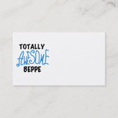 Volledig Geweldige Beppe Tshirts en geschenken Visitekaartje (Achterkant)