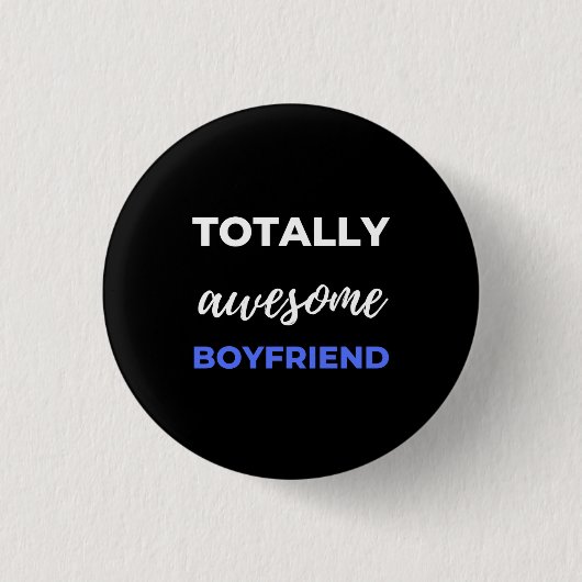 Volledig Geweldige Boyvriend Ronde Button 3,2 Cm (Voorkant)