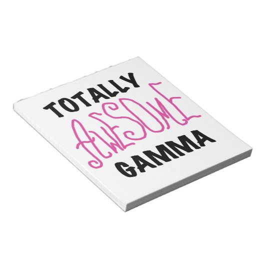 Volledig Geweldige Gamma Roze Gifts Notitieblok (Schuin)