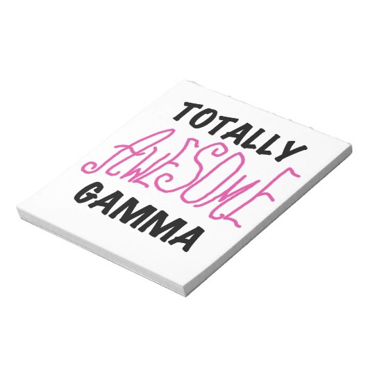 Volledig Geweldige Gamma Roze Gifts Notitieblok (Linkerzijde)