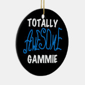 Volledig Geweldige Gammie Blue T-shirts en cadeaut Keramisch Ornament (Rechts)