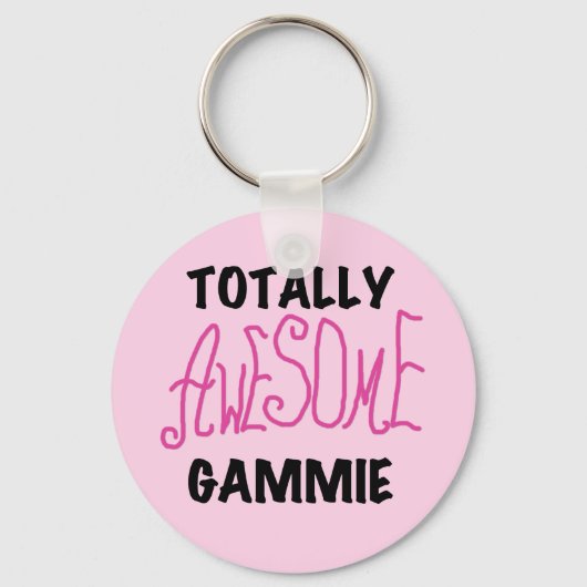Volledig Geweldige Gammie Roze T-shirts en cadeaut Sleutelhanger (Voorkant)