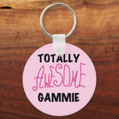 Volledig Geweldige Gammie Roze T-shirts en cadeaut Sleutelhanger (Voorkant)