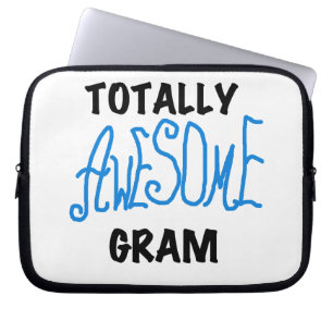 Volledig Geweldige Gram Blue Gifts Laptop Sleeve