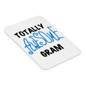 Volledig Geweldige Gram Blue Gifts Magneet (Rechterzijde)