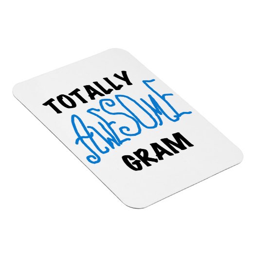 Volledig Geweldige Gram Blue Gifts Magneet (Rechterzijde)